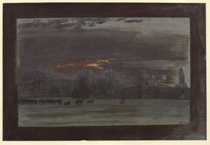 Táj szarvasmarhacsordával alkotó: Karl Friedrich Schinkel