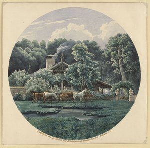 Niederschönhausen Berlin mellett. Beuth nyári háza alkotó: Karl Friedrich Schinkel