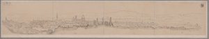 Panorámakép Firenzéről és Fiesoléról alkotó: Karl Friedrich Schinkel