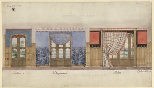 Potsdam. Babelsberg kastély. Faldíszítések alkotó: Karl Friedrich Schinkel