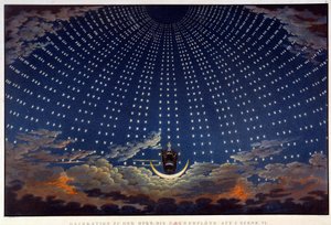 A szcenográfia Wolfgang Amadeus Mozart operájához, „Az elvarázsolt furulyához”, Karl Schinkel (1781-1841)