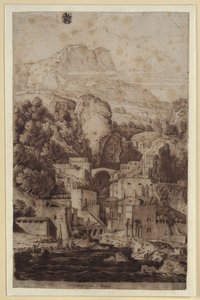 „Amalfi városa a Salernói-öbölnél” alkotó: Karl Friedrich Schinkel