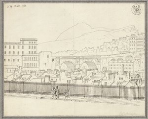 Edinburgh látképe híddal alkotó: Karl Friedrich Schinkel