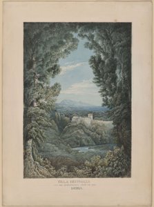 Villa Beuthiana Ischia szigetén (Peter Christian Wilhelm Beuth jövőbeli villája Ischia szigetén) alkotó: Karl Friedrich Schinkel
