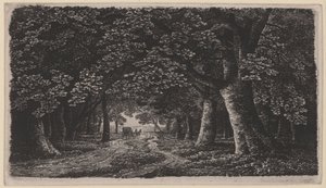 Erdei út hintóval alkotó: Karl Friedrich Schinkel