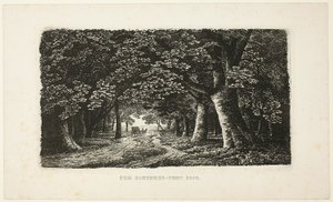 Erdei ösvény egy edzővel alkotó: Karl Friedrich Schinkel