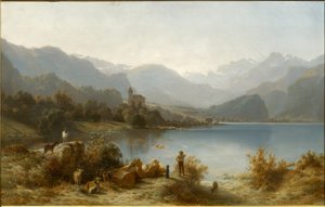 Brienz és a Brienz-tó alkotó: Karl Girardet