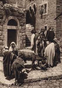 Betlehem, piaci jelenet (f/w fotó) alkotó: Karl Grober