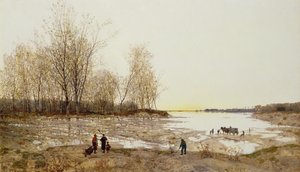 Elárasztott erdős táj, 1875-80 körül (olaj, vászon)