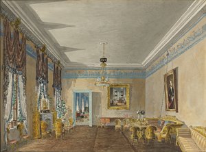 Szalon Anna Gagarina hercegnő házában, Péterváron, 1799
