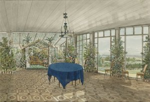 Téli kert a Vielgorsky Pavlino birtokon, 1834