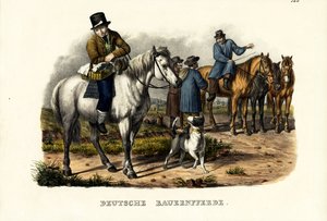 Német parasztlovak, 1824 alkotó: Karl Joseph Brodtmann