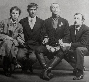 Osip Mandelstam, Korney Chukovsky, Benedikt Livshits és Jurij Annenkov, 1914