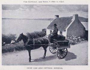 Ír autó és kunyhó, Donegal (f/w fotó) alkotó: Karl Karlovich Piratsky