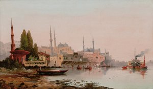 Bejrút, 1890 körül (olaj, vászon) alkotó: Karl Kauffman