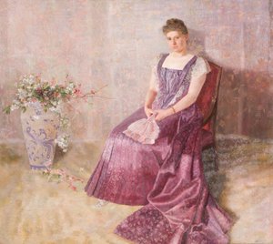 A lila állami ruha. Mrs. Birkenreuth