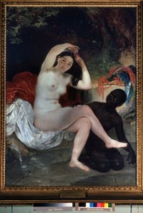 ""Bethsabee au bain"" (fürdőfürdő Bathsheba) Peinture de Karl Pavlovich Briullov (Brioullov) (1799-1852) 1832 Állami Orosz Múzeum, Szentpétervár, Oroszország alkotó: Karl Pavlovich Bryullov