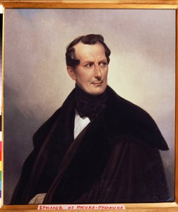 "Portré du tsomte Vladimir Musin-Puskin (Musin Puskin) (1798-1854)" Peinture de Karl Bryulov (Bryulov) (1799-1852) 1838 Állami Művészeti Múzeum, Jaroszlavl alkotó: Karl Pavlovich Bryullov