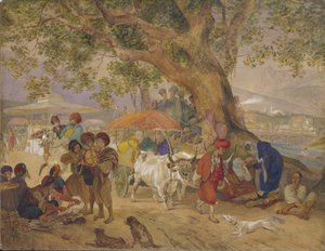 Sweet Water Springs Konstantinápoly közelében, 1849 alkotó: Karl Pavlovich Bryullov