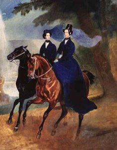 Alexandra Fjodorovna császárné portréja lányával, 1837