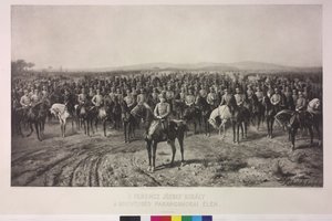 I. Ferenc József császár a magyar területi hadsereg csúcsán alkotó: Karl Ritter Von Kobierski