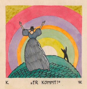 Ő jön, 1921 körül (guache papíron)