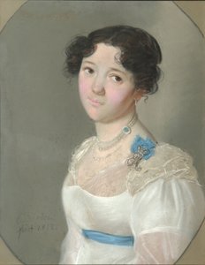 Agrafena Jurjevna Obolenszkaja grófnő portréja 1789-1829, szül.: Neledinskaya-Meletskaya, 1812