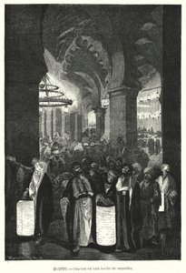 Esti imák a ramadán idején, Egyiptom (litho)