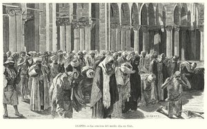 Déli imák Asyutban, Egyiptomban (litho)