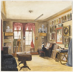 Művész Stúdió Berlinben alkotó: Karl Wilhelm Streckfuss