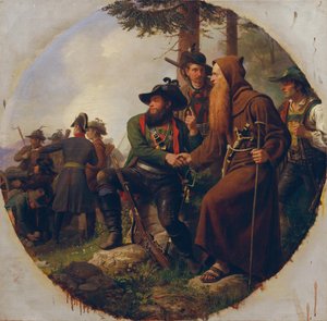 Az Isel-hegyi csata 1809-ben alkotó: Karl von Blaas