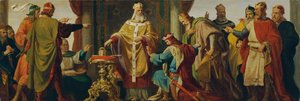 Szent Lipót elutasítja a császári koronát alkotó: Karl von Blaas