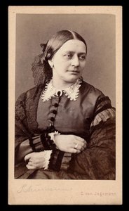 Clara Schumann (1819-1896) portréja, Jagemann, Carl von (1819-1883). Albumin Photo