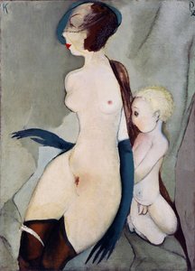""Madone de la rue Marijas a Riga, Lettonie"" (Marijas utca Madonna) Peinture de Karlis Padegs (1911-1940) - 1932 - Olaj, vászon Mérete 94x68 cm Lett Köztársaság Állami Művészeti Múzeuma, Riga