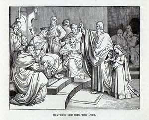 Beatrice bevezette a diétát, 1882 alkotó: Kaspar Oertel