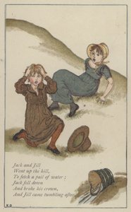 Jack és Jill (színes litó) alkotó: Kate (after) Greenaway
