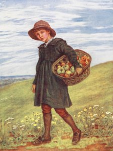 A faluba (színes litográfia)