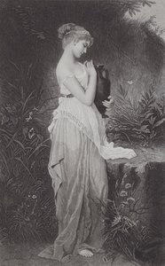 Psyche és váza (metszet) alkotó: Kate Gray