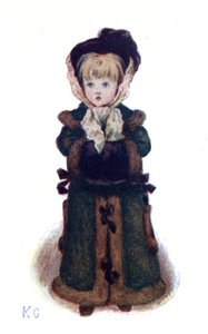Kate Greenaway "karácsonyi képeslapjai". alkotó: Kate Greenaway