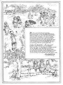 "Otthon-szépség". Illusztrálta: Kate Greenaway alkotó: Kate Greenaway