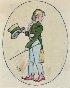 Illusztráció Szent Valentin-napra, 1914 (wc papíron) alkotó: Kate Greenaway
