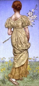 Tavasz, virág (akvarell) alkotó: Kate Greenaway