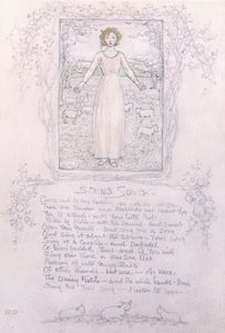 Tavaszi dal, alkotó: Kate Greenaway