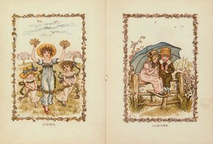 Tavasz és nyár, 19. század alkotó: Kate Greenaway
