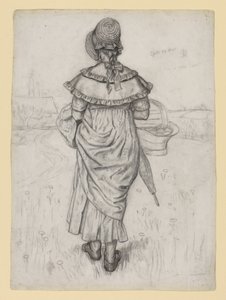 Tanulmány az „Under the Window” című műhöz alkotó: Kate Greenaway