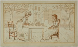 Tea Party for Two kint alkotó: Kate Greenaway