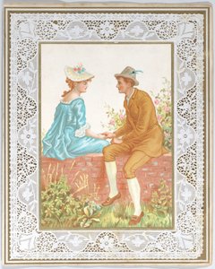 Valentin-napi üdvözlőlap alkotó: Kate Greenaway