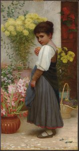 A virágkereskedő (olaj, vászon) alkotó: Kate Perugini