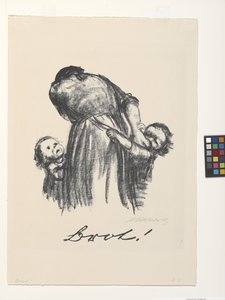 Szabálysértés! alkotó: Käthe Kollwitz