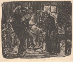 Hamburg Tavern, vagy Pub Hamburger alkotó: Käthe Kollwitz